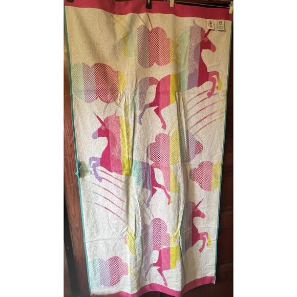 Members Mark Kids Beach Towel Unicorn Meadow 30”x60” - Picture 5 of 5